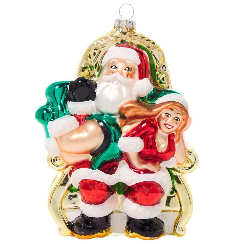 Cheeky Ornaments - Handcrafted Glass Holiday Decorations, Funny & Bold, Lightweight, Perfect for Gag Gifts & Office Parties, 5-7 Inches, under 1 Pound, Unique Holiday Gift